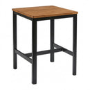 ZAP Hardy complete mid-height square table with Paris-style table base, showcasing sturdy metal construction and modern design.