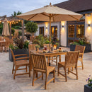 Rectangular Hardy dining table by ZAP with a sturdy wooden top and metal legs, ideal for modern dining spaces.