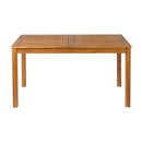 ZAP Hardy rectangular dining table, 140x80cm, with wood finish, showcasing a sturdy tabletop and elegant design for dining rooms.