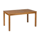 ZAP Hardy rectangular dining table with matching side chairs and armchairs for outdoor or indoor dining spaces.