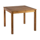 ZAP Hardy square dining table with wooden surface and sturdy legs, ideal for modern dining rooms.