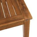 Close-up of the ZAP Hardy dining table showing its sturdy wooden surface and sleek 140x80cm design.