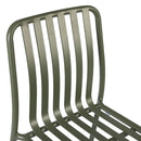 Green pine Henley stacking side chair by ZAP with a modern design and wooden legs, perfect for dining or casual seating.