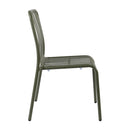 Green pine Henley stacking side chair by ZAP with a sleek, modern design and wooden legs, perfect for additional seating.
