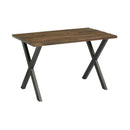 Highcross 'X' Dining Table - Black/Smoked - NWOF