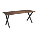 Highcross 'X' Dining Table - Black/Smoked - NWOF
