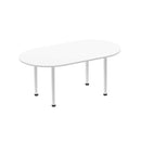 Impulse Boardroom Table With Post Leg - White - NWOF