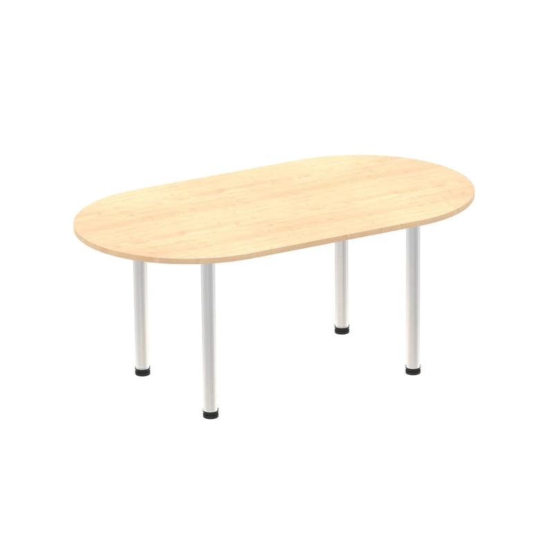 Impulse Boardroom Table With Post Leg - Maple - NWOF