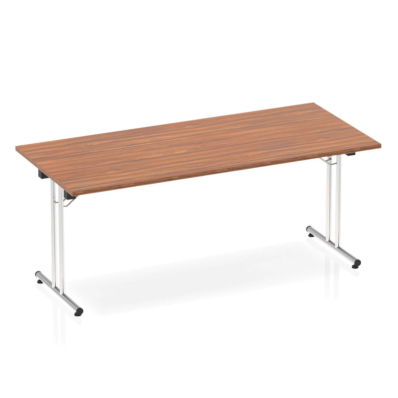 Impulse Folding Rectangular Table - Walnut