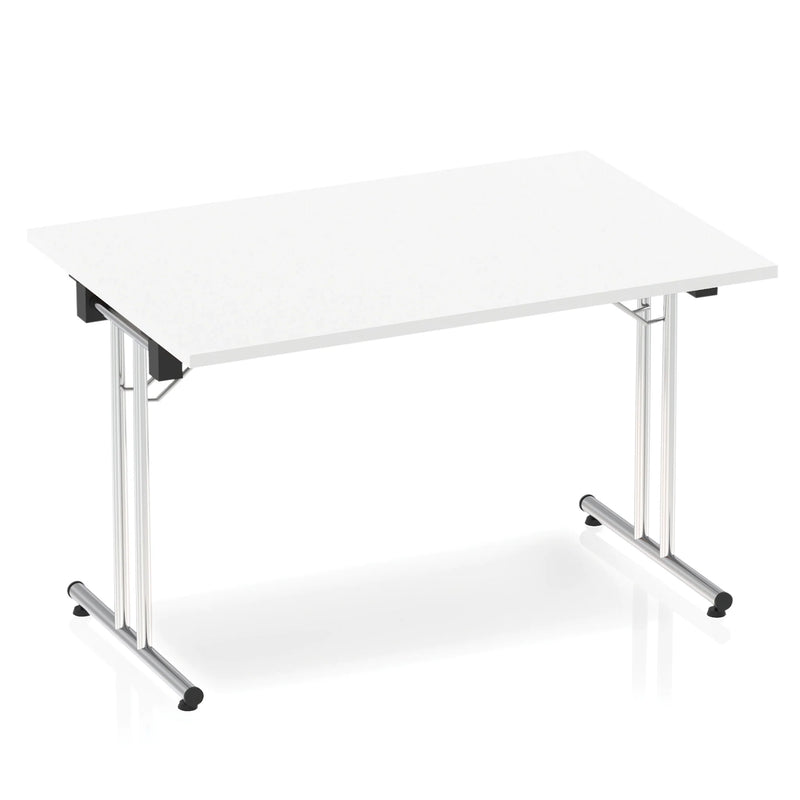 Impulse Folding Rectangular Table - White