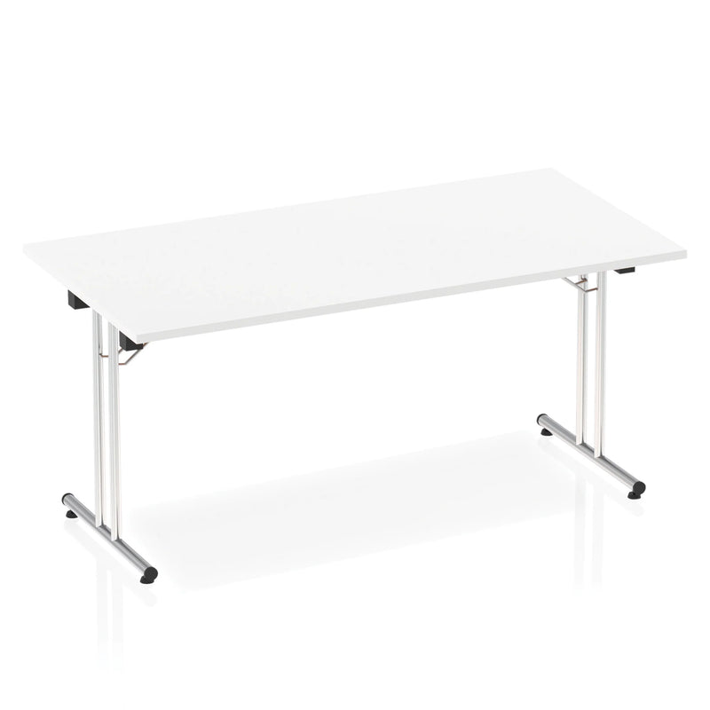 Impulse Folding Rectangular Table - White