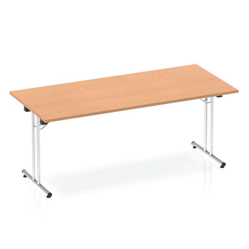 Impulse Folding Rectangular Table - Oak