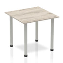 Impulse Square Table With Post Leg - Grey Oak - NWOF
