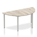 Impulse Semi-Circle Table Box Frame Leg - Grey Oak - NWOF