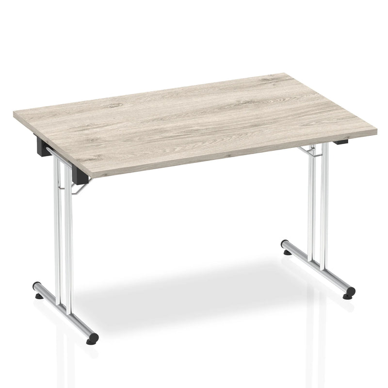 Impulse Folding Rectangular Table - Grey Oak