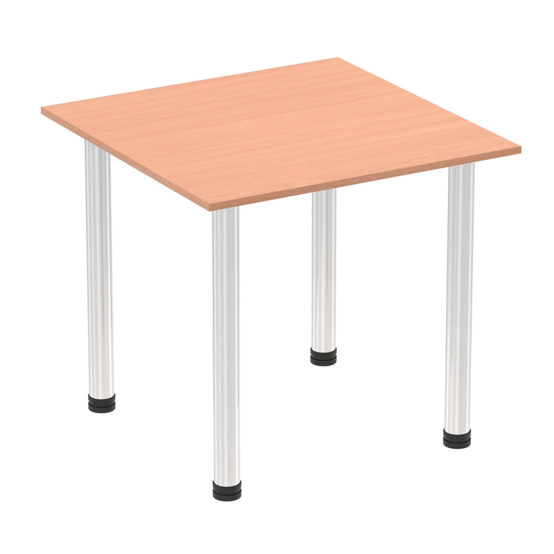 Impulse Square Table With Post Leg - Beech