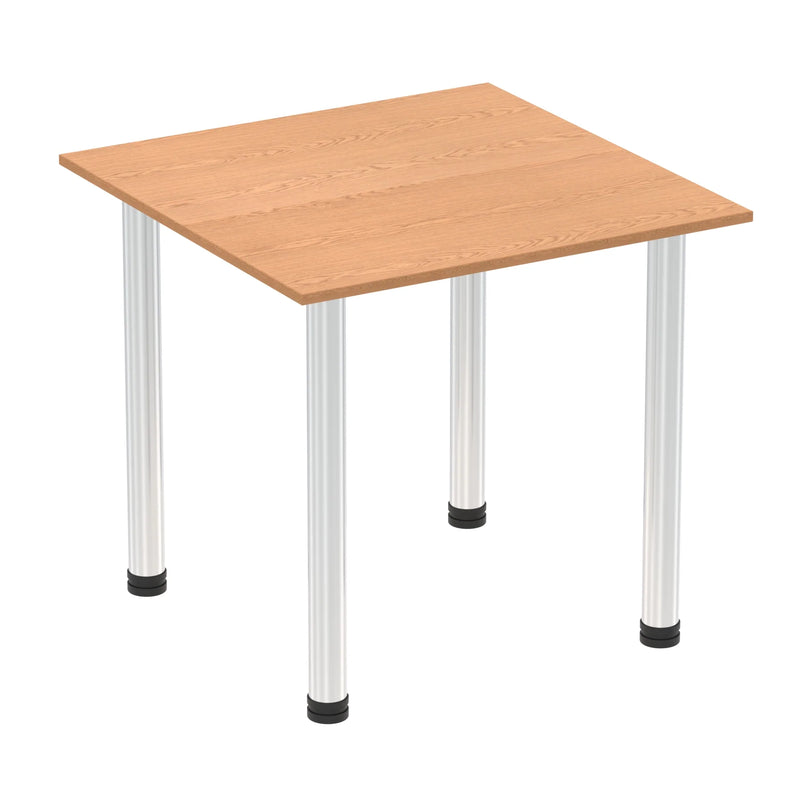 Impulse Square Table With Post Leg - Oak
