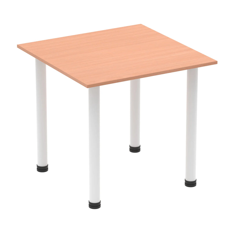 Impulse Square Table With Post Leg - Beech