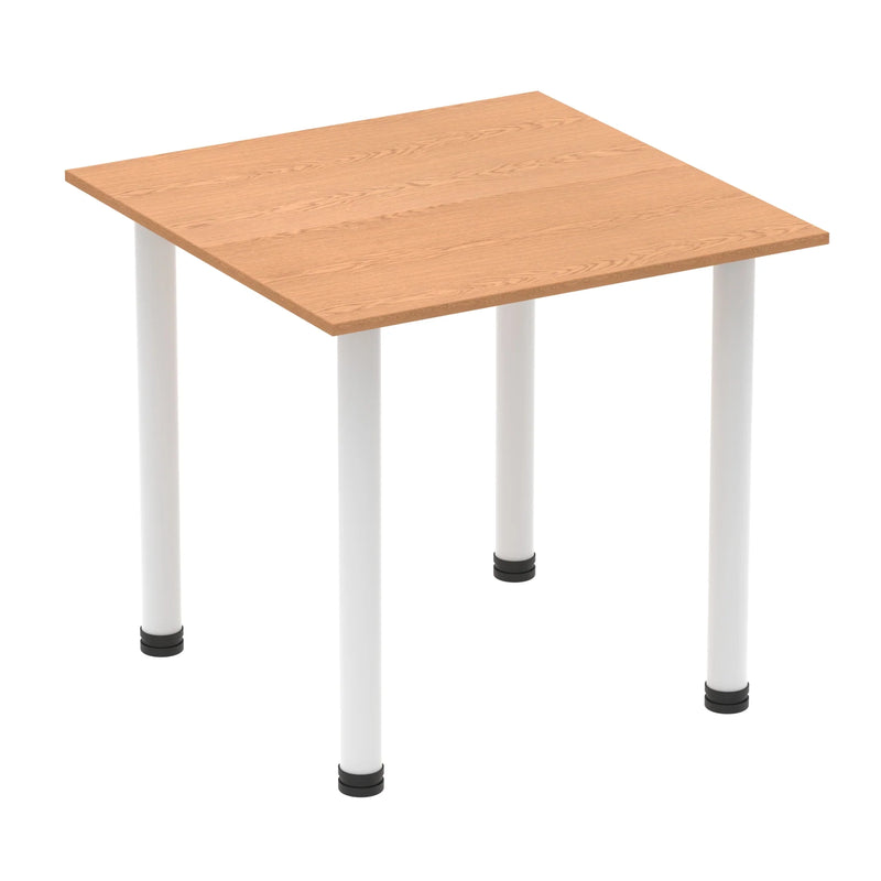 Impulse Square Table With Post Leg - Oak