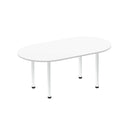 Impulse Boardroom Table With Post Leg - White - NWOF