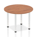 Impulse Round Table With Post Leg - Walnut - NWOF