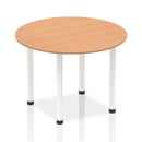 Impulse Round Table With Post Leg - Oak - NWOF