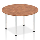 Impulse Round Table With Post Leg - Walnut - NWOF