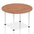 Impulse Round Table With Post Leg - Walnut - NWOF