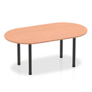 Impulse Boardroom Table With Post Leg - Beech - NWOF