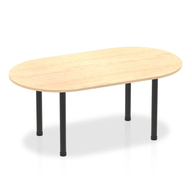 Impulse Boardroom Table With Post Leg - Maple - NWOF
