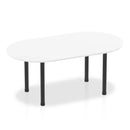 Impulse Boardroom Table With Post Leg - White - NWOF