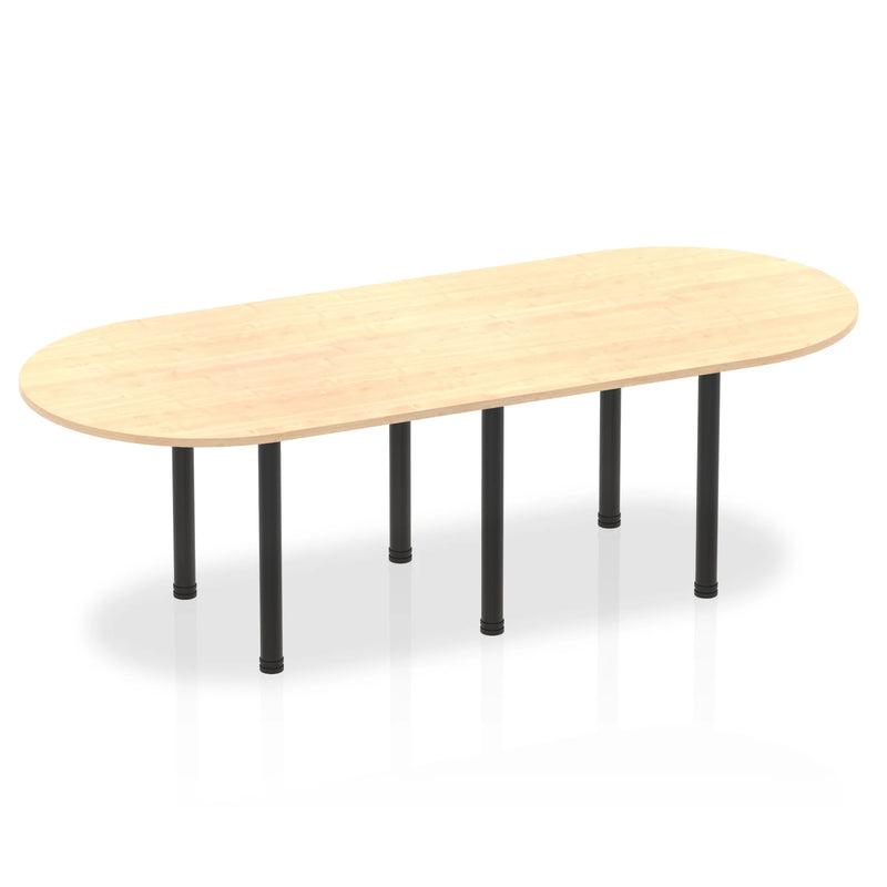 Impulse Boardroom Table With Post Leg - Maple - NWOF