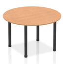 Impulse Round Table With Post Leg - Oak - NWOF