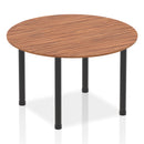 Impulse Round Table With Post Leg - Walnut - NWOF