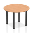 Impulse Round Table With Post Leg - Oak - NWOF