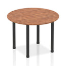 Impulse Round Table With Post Leg - Walnut - NWOF
