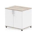 Impulse Mobile Cupboard - Grey Oak