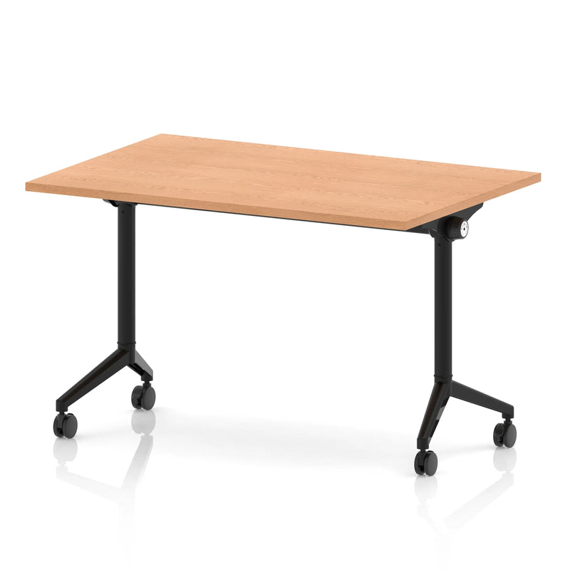 Impulse Plus Flip Top Rectangular Table - Oak - NWOF