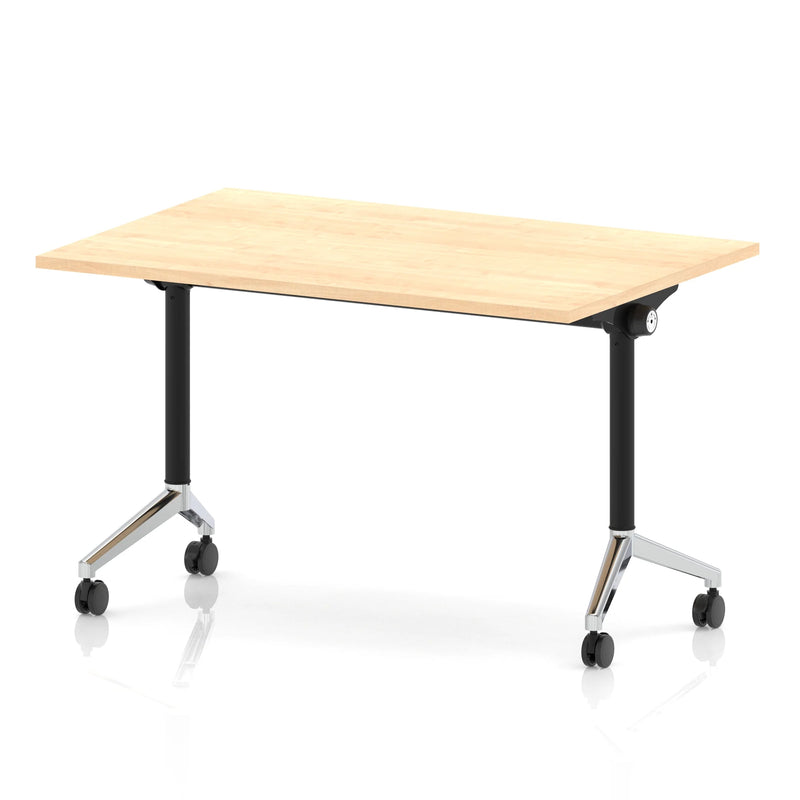 Impulse Plus Flip Top Rectangular Table - Maple - NWOF