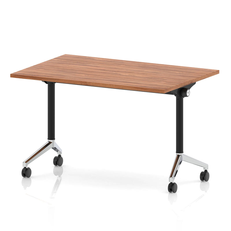 Impulse Plus Flip Top Rectangular Table - Walnut - NWOF