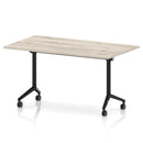 Impulse Plus Flip Top Rectangular Table - Grey Oak - NWOF