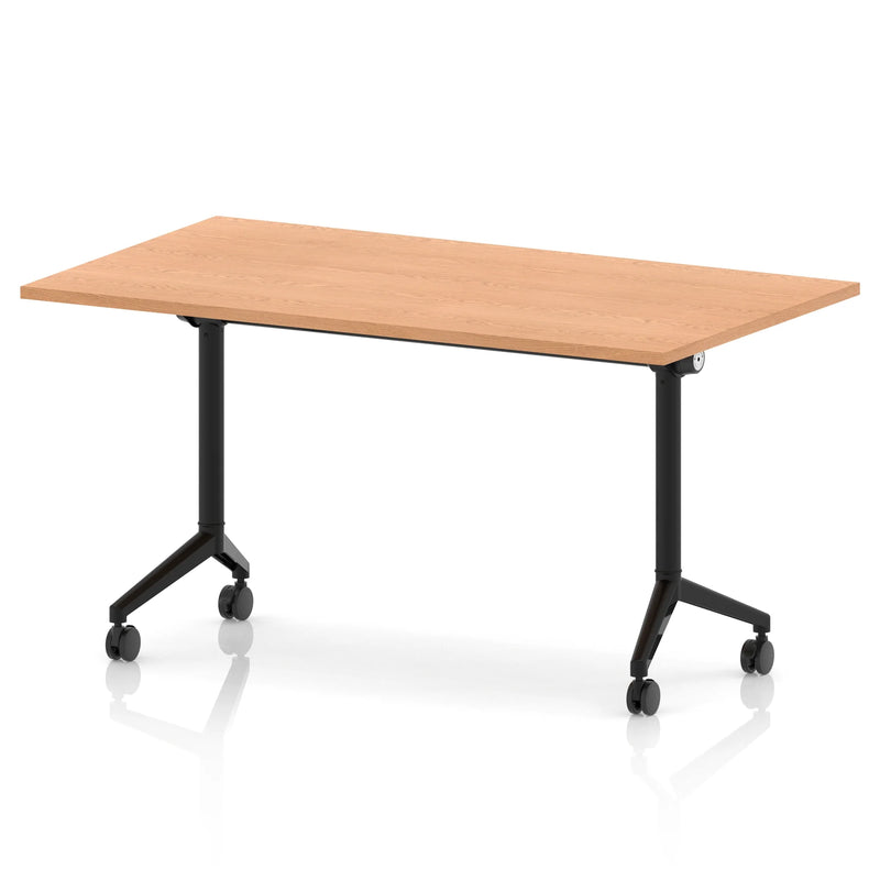 Impulse Plus Flip Top Rectangular Table - Oak - NWOF