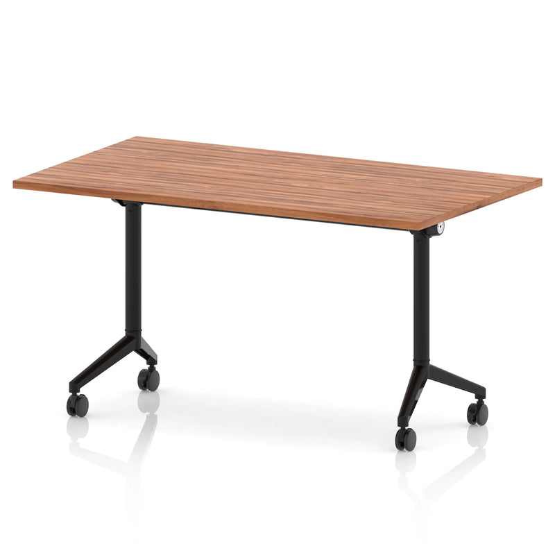 Impulse Plus Flip Top Rectangular Table - Walnut - NWOF
