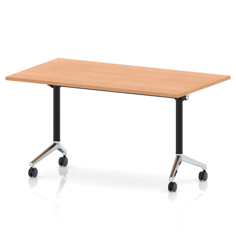 Impulse Plus Flip Top Rectangular Table - Oak - NWOF