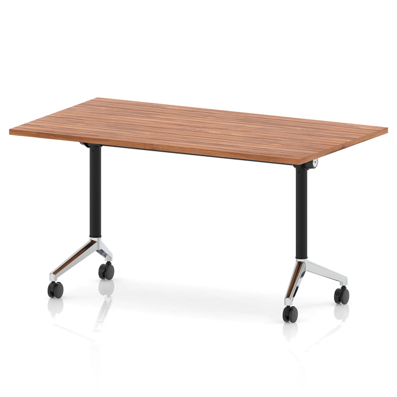 Impulse Plus Flip Top Rectangular Table - Walnut - NWOF