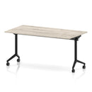 Impulse Plus Flip Top Rectangular Table - Grey Oak - NWOF