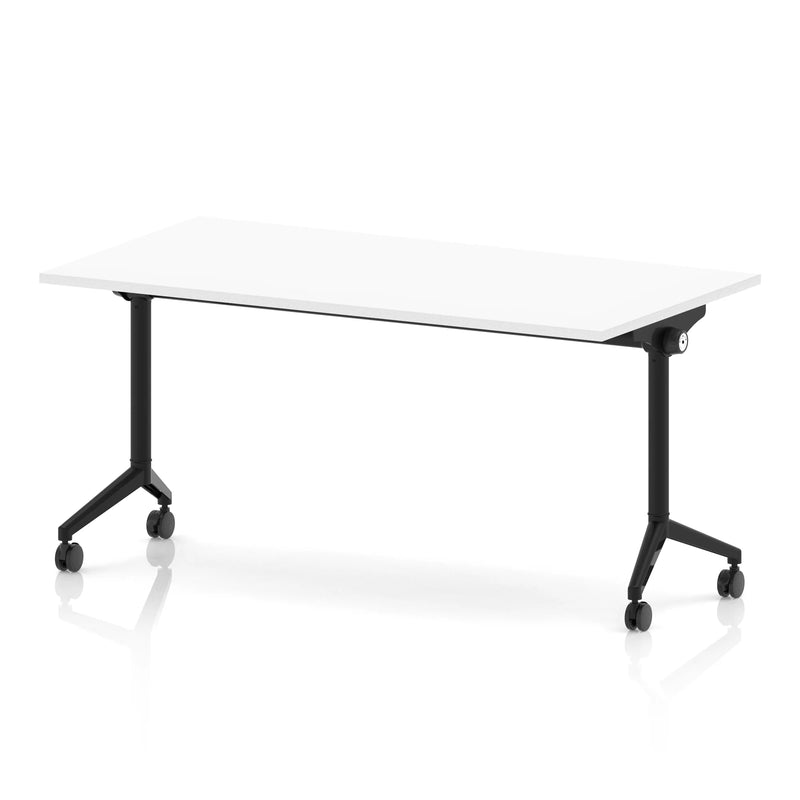 Impulse Plus Flip Top Rectangular Table - White - NWOF
