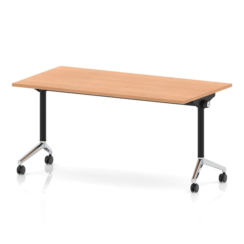 Impulse Plus Flip Top Rectangular Table - Oak - NWOF
