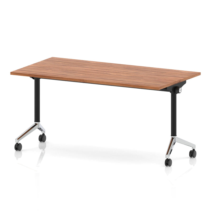 Impulse Plus Flip Top Rectangular Table - Walnut - NWOF