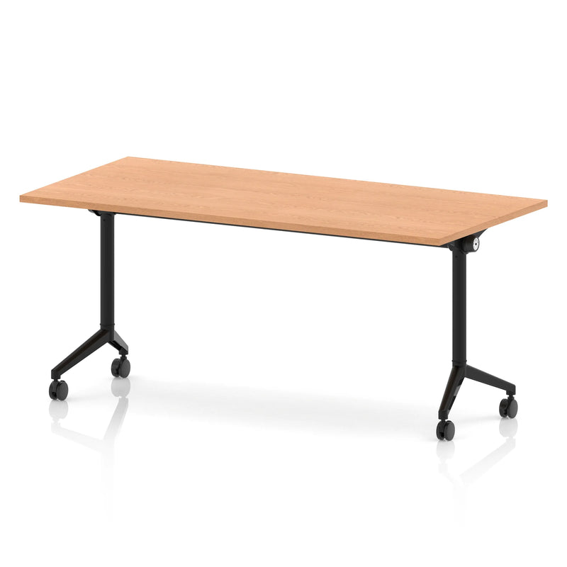 Impulse Plus Flip Top Rectangular Table - Oak - NWOF